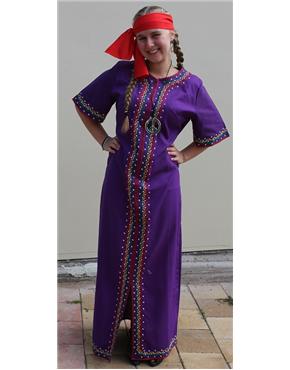 hippie purple kaftan view 2