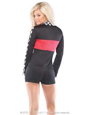 racer girl side back view